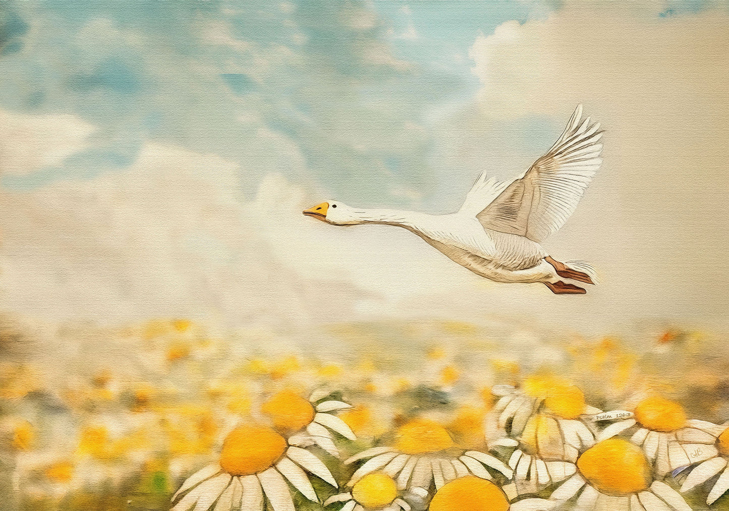 Flying Goose - Canvas